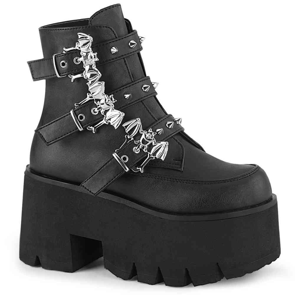 DemoniaCult - ASHES55 Platform Boots - Black Product image
